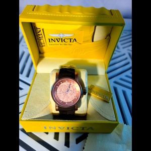 Invicta mens S1 Rally Rose gold watch